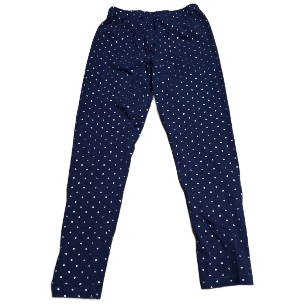 The Childrens Place Leggings Pants Girl's Size XXL 16 Navy Blue Sparkle Dot